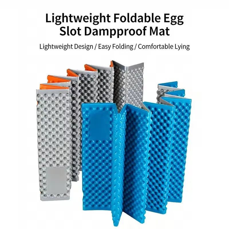 Egg Crate Foam Sleeping Pad - Lightweight Folding Camping Mat 186 x 56cm