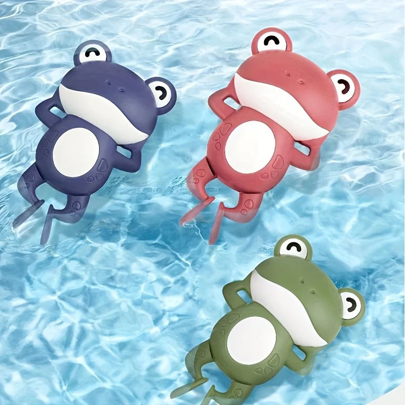 Wind-Up Bath Toys - Swimming Clockwork Frogs for Toddler Bath Time and Pool Play