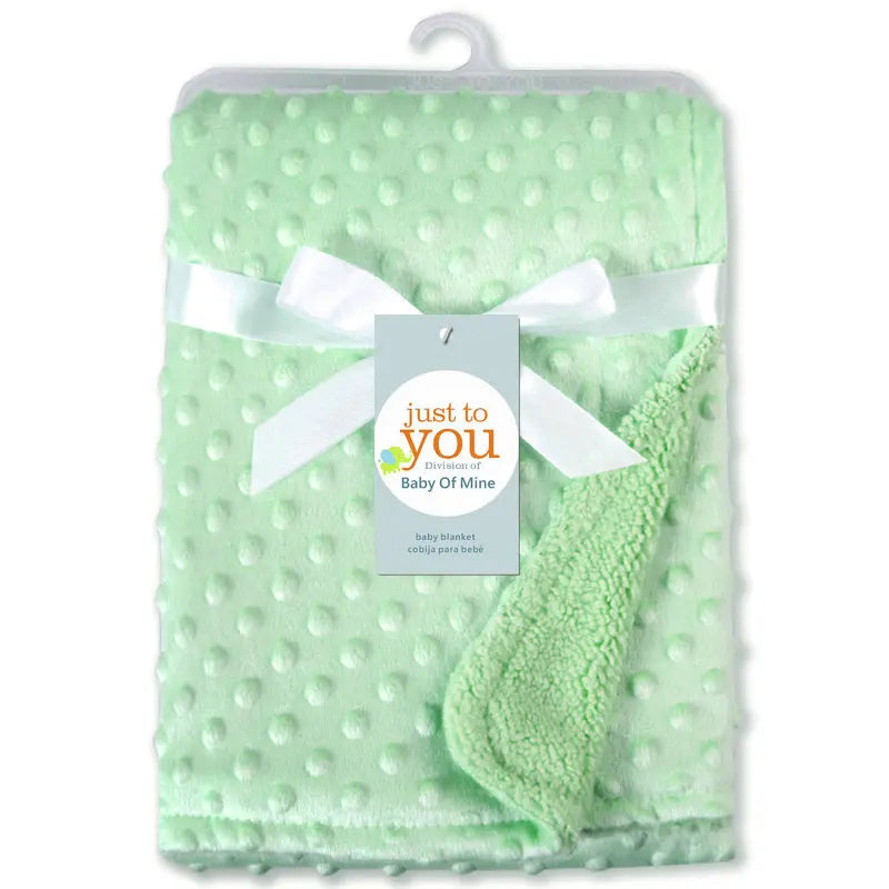 Baby Swaddle Blanket - Soft Fleece Thermal Wrap for Newborns, 100 x 70cm Stroller Cover