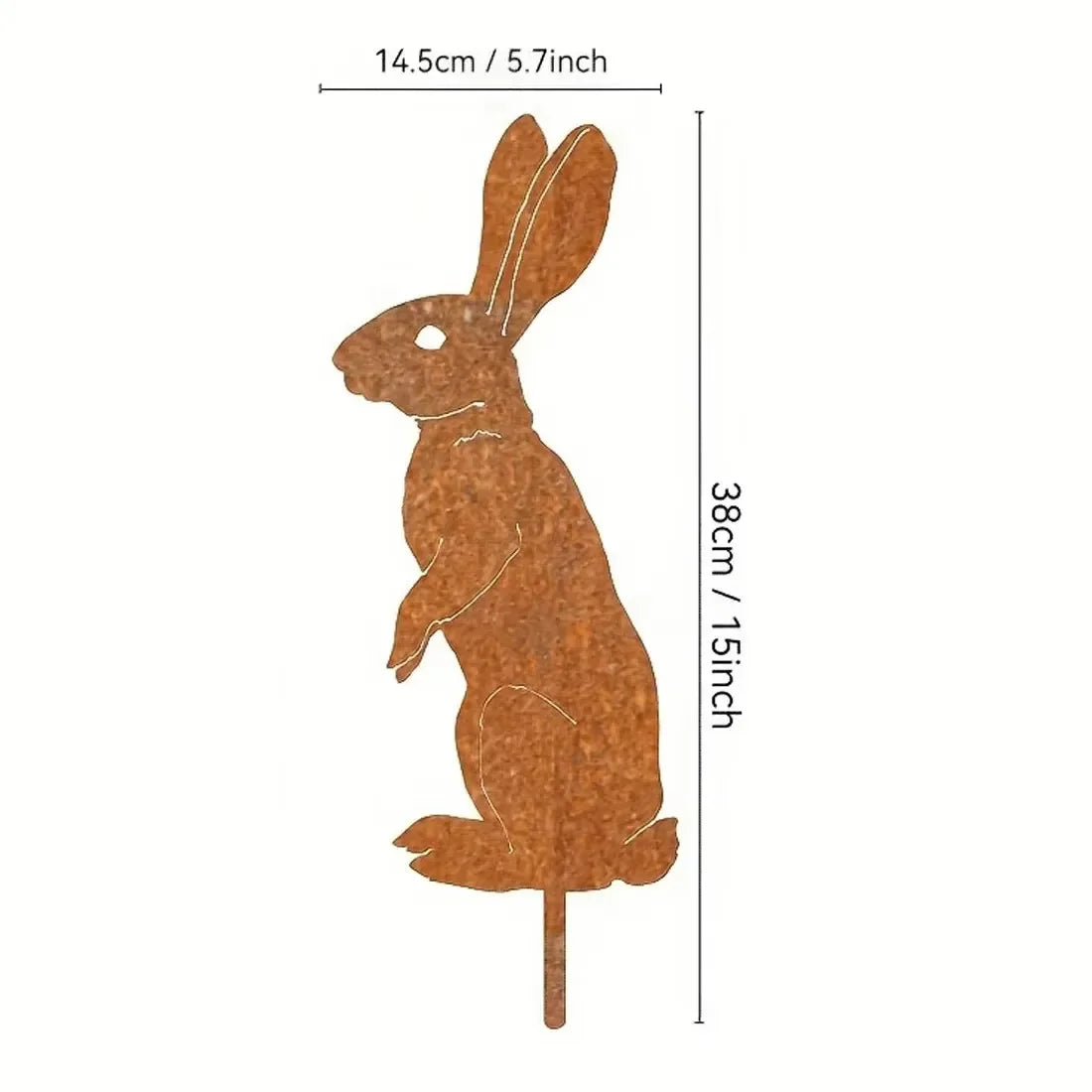 Cat Garden Stakes - Metal Silhouette Lawn Ornaments for Patios, Beds and Borders