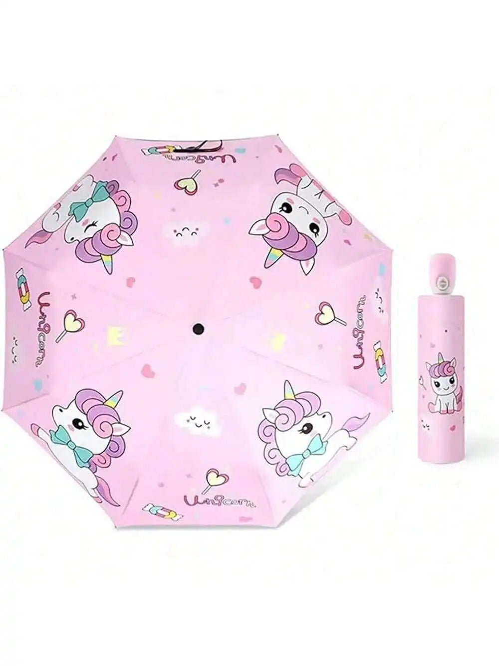 Unicorn Kids Umbrella - Lightweight 8K Aluminium Frame for Boys and Girls