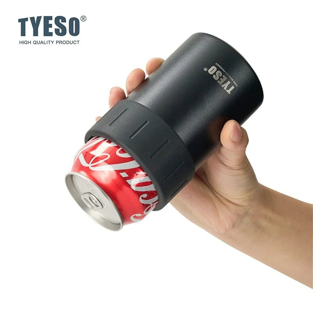 Insulated Can and Bottle Cooler - Stainless Steel Double Wall Drink Holder, 350ml and 520ml