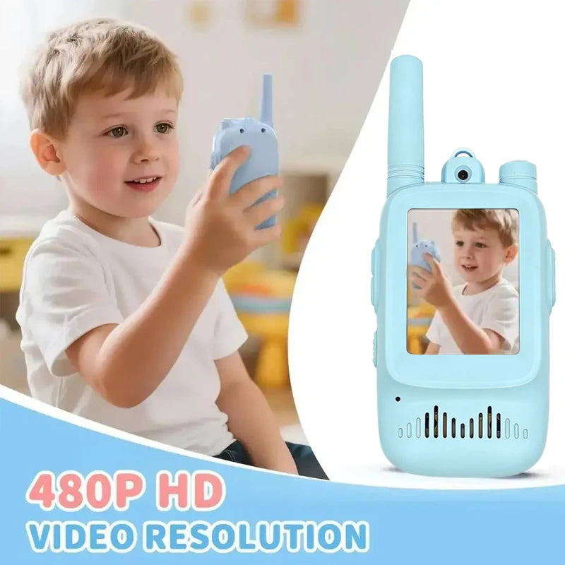 Kids Video Walkie Talkies - Rechargeable Two Way Radios for Camping Trips