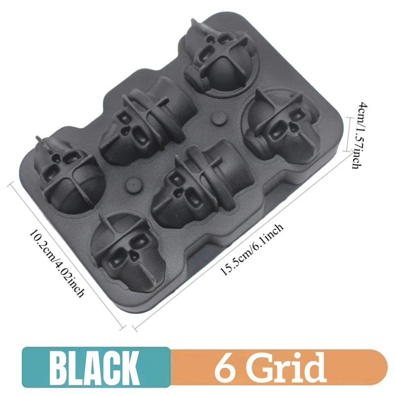 Silicone Ice Cube Molds - Sphere, Skull & Grid Trays for Whiskey & Cocktails