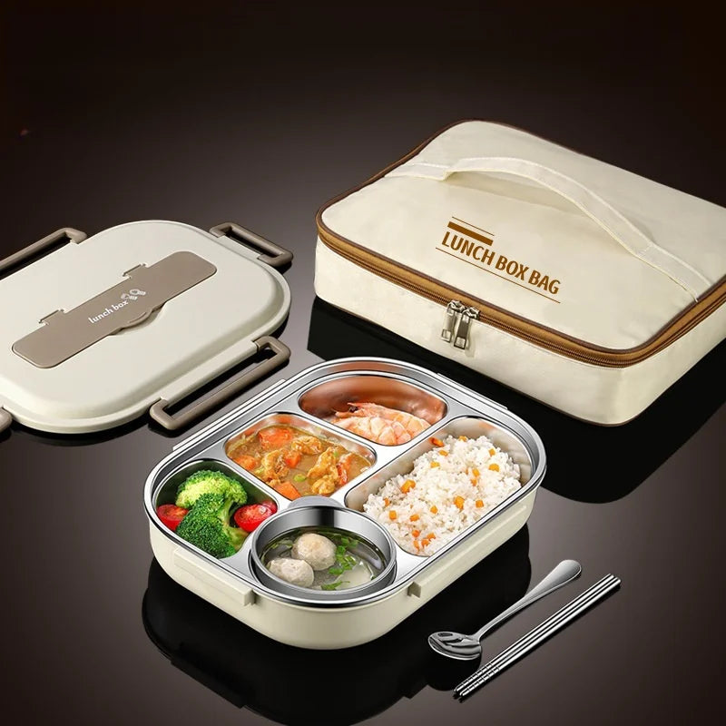 Stainless Steel Insulated Lunch Box - 1000ml, 1500ml & 2000ml Sizes