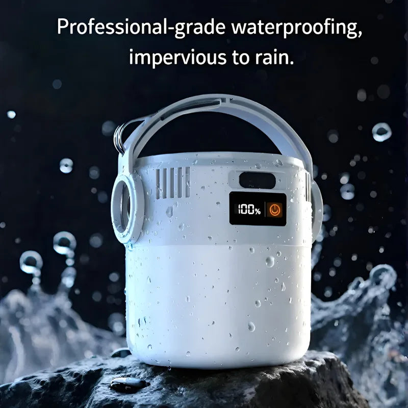 Solar Camping Lantern - USB Rechargeable 800mAh Light for Hiking and Tents