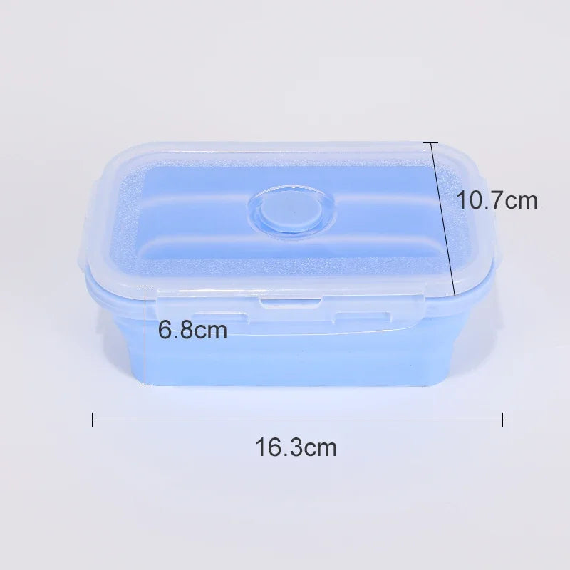Collapsible Silicone Food Storage Containers - Leakproof Lunch Bowls for Meal Prep