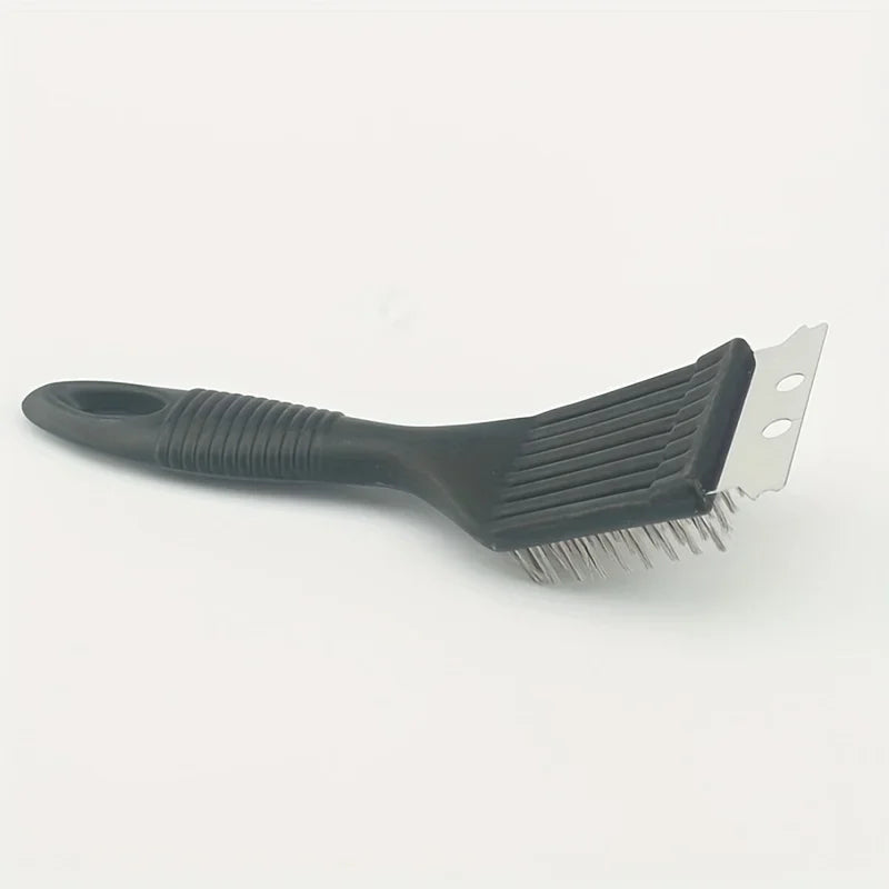 Heavy Duty Grill Cleaning Brush with Steel Bristles - BBQ Grate Scrubber