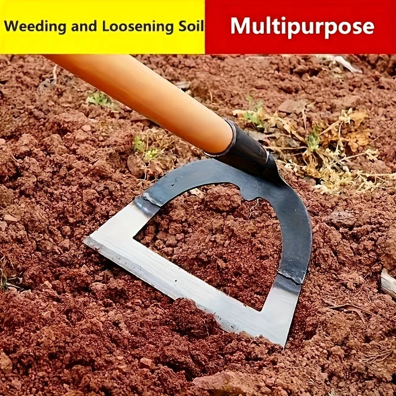 Hollow Weeding Hoe - Manganese Steel Garden Hoe for Weeding and Soil Loosening