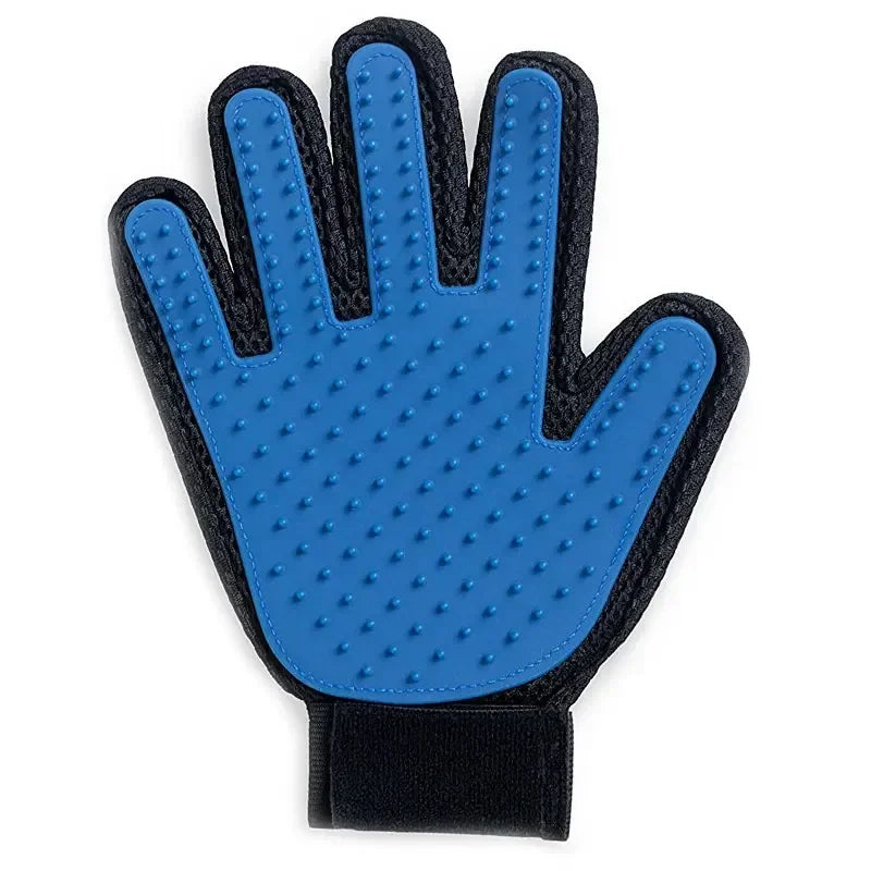 Pet Grooming Glove - Silicone Deshedding Brush and Massage Mitt for Dogs and Cats