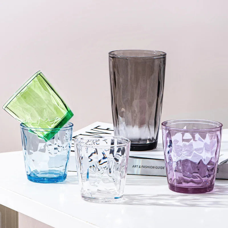 Unbreakable Acrylic Wine Glasses - Reusable 210ml and 310ml Cups for Parties