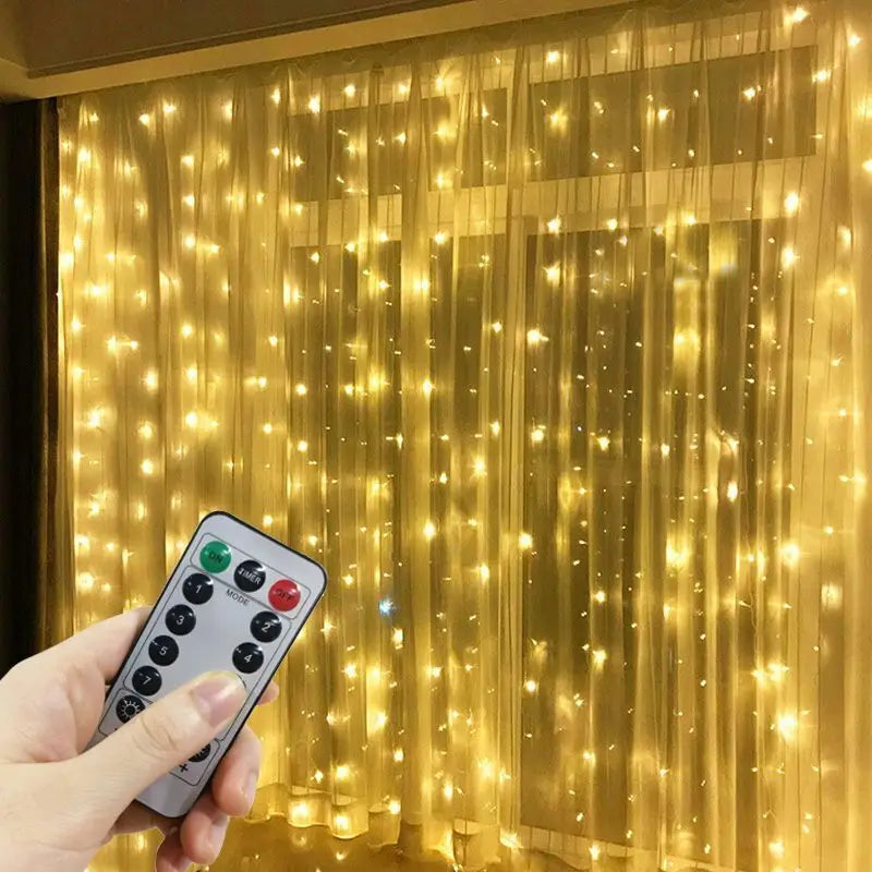 USB Fairy Garland Lights - LED Curtain up to 6x3m for Christmas Decor