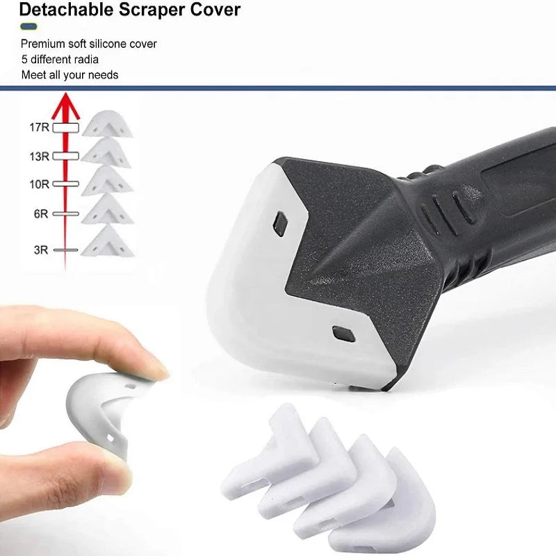 Silicone Caulking Tool Set - 9 in 1 Sealant Smoother and Grout Scraper Kit