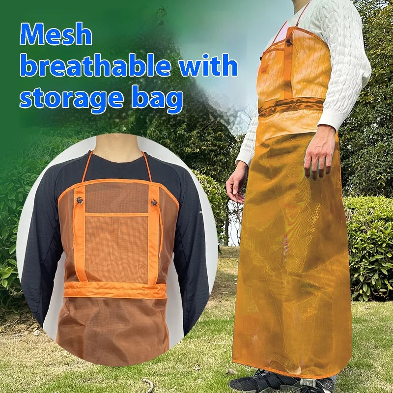 Garden Mowing Apron - Breathable Mesh Apron for Lawn Care and Trimming