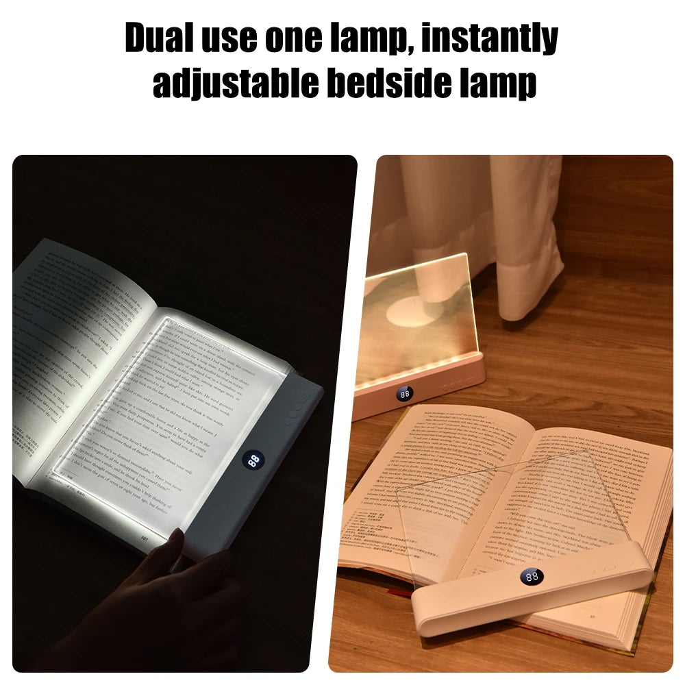 LED Reading Light - Flat Panel USB Book Light for Night Reading in Bed