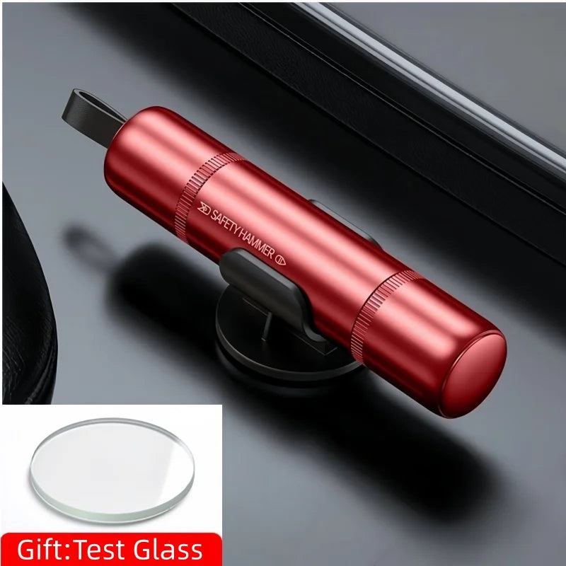 Car Escape Tool - Emergency Glass Breaker for Vehicles, Red or Black