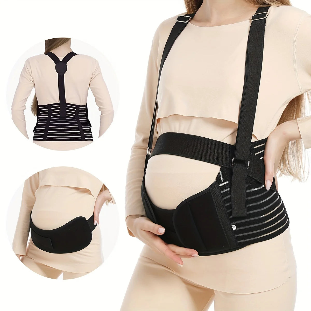 Maternity Support Belt - Adjustable Breathable Pregnancy Belt, Sizes S to XXL