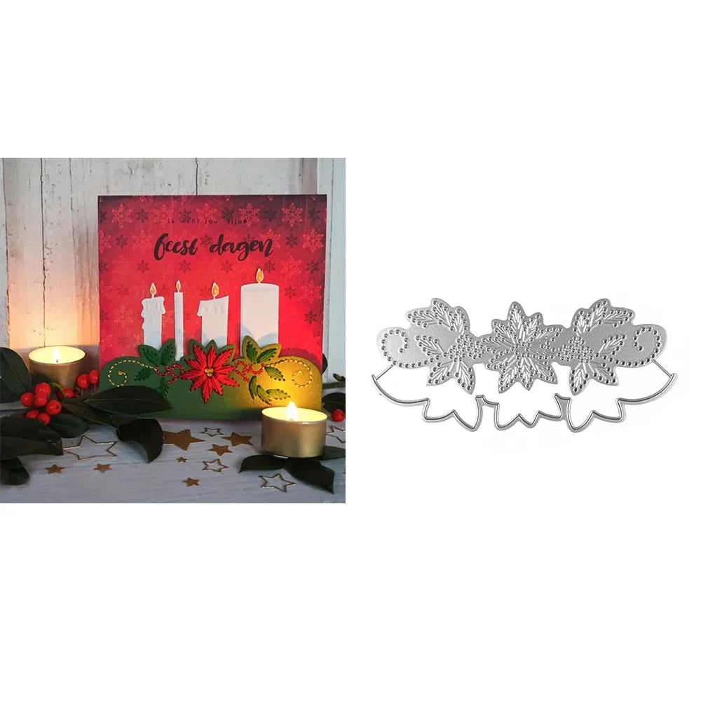 Metal Cutting Dies - Pinecone, Christmas Tree and Gingerbread Craft Shapes