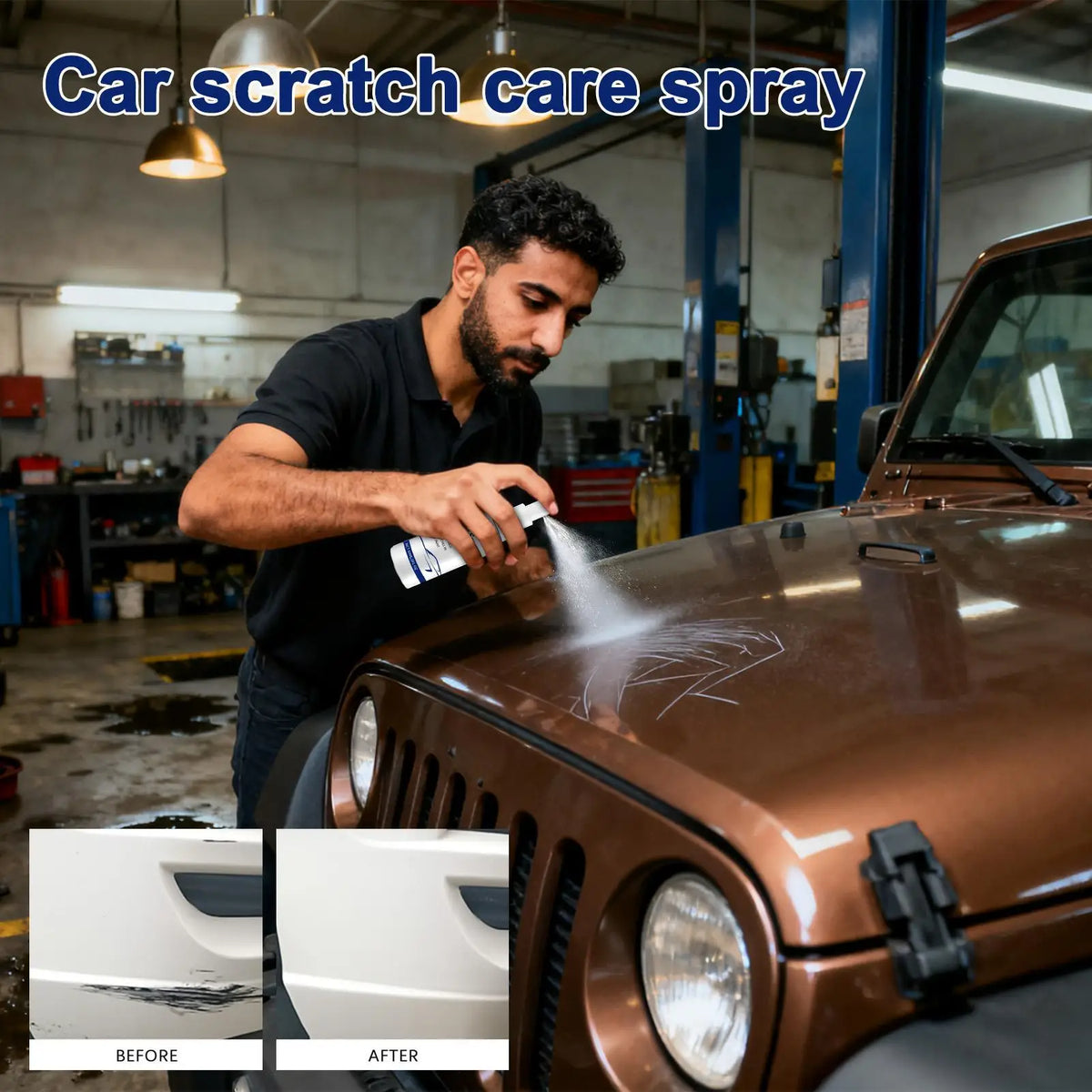 Car Scratch Remover Spray - 60ml Paint Repair Polish for Light Scratches