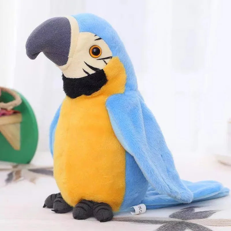 Talking Parrot Toy - 22cm Plush Repeating Parrot Gift for Kids