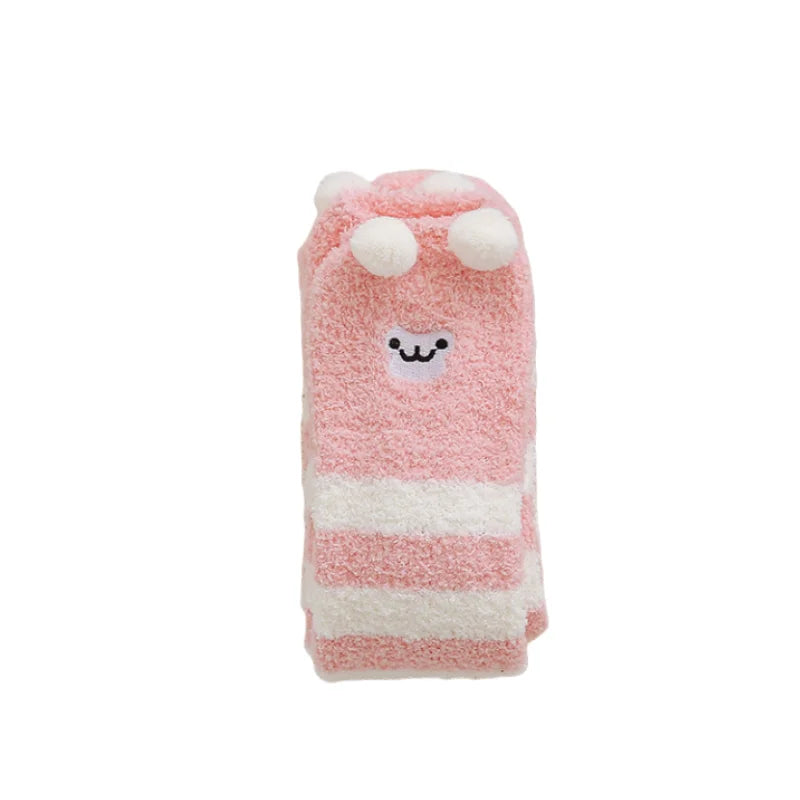 Womens Thigh High Fuzzy Socks - Cozy Soft Warm Pair in EU 34-39