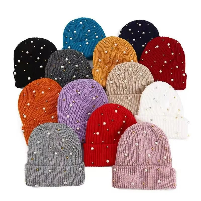 Women's Soft Knit Beanie Hat - Warm One-Size 55-60cm Cap in 13 Colours