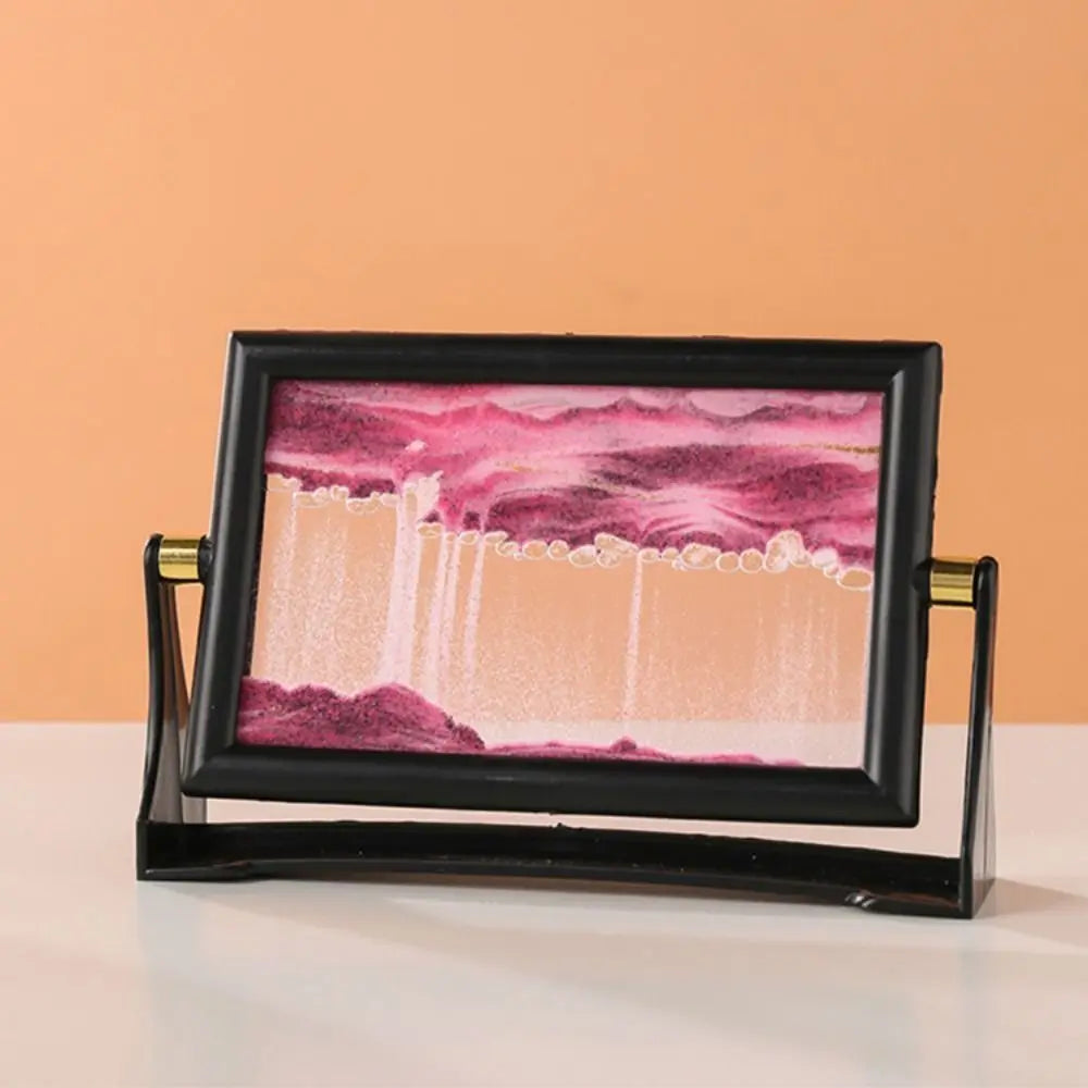 Rotatable Moving Sand Art - Glass Sand Picture in 5 and 7 Inch Sizes