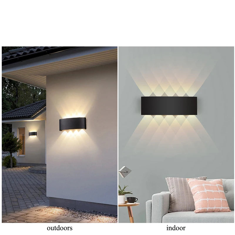 Up and Down LED Wall Lamp - Waterproof Light in Warm or Cool White