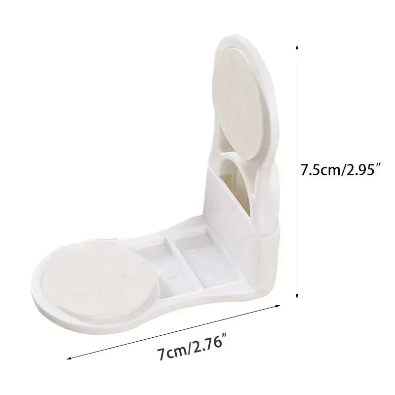 Baby Safety Cabinet Locks 5-Pack - Anti-Pinch ABS Drawer Latches in White