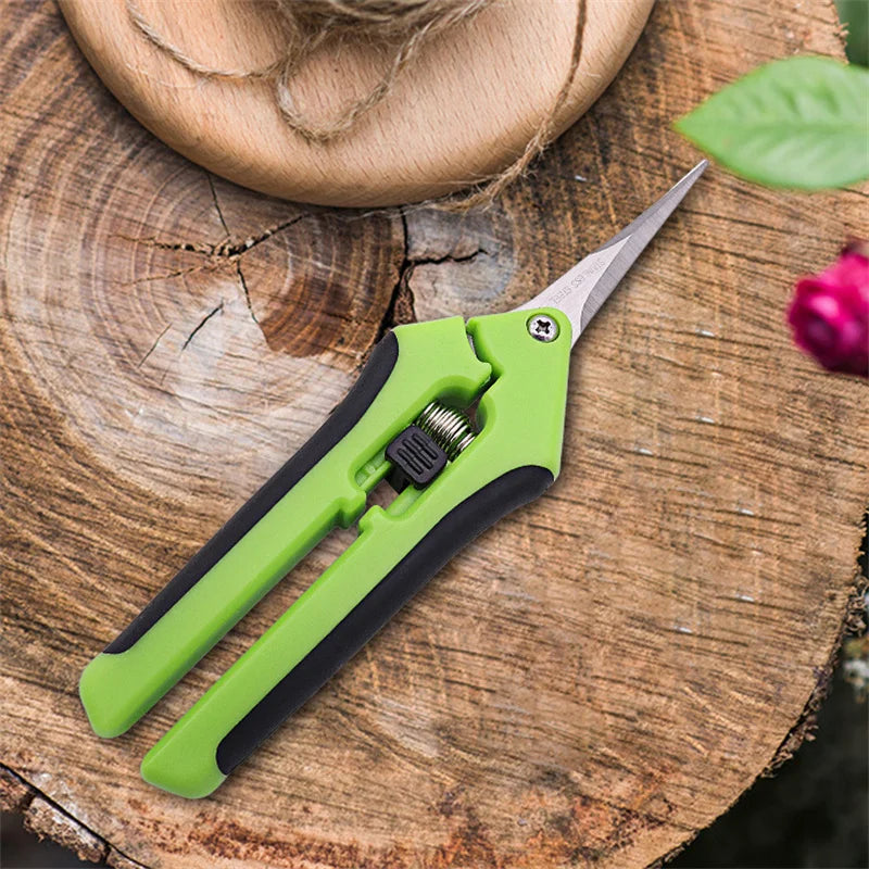 Pruning Shears 6.5 Inch - Stainless Steel Garden Scissors and Bonsai Hand Pruners