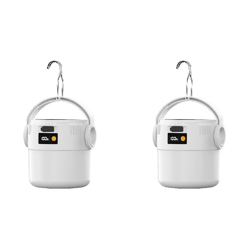 Solar Camping Lantern - USB Rechargeable 800mAh Light for Hiking and Tents
