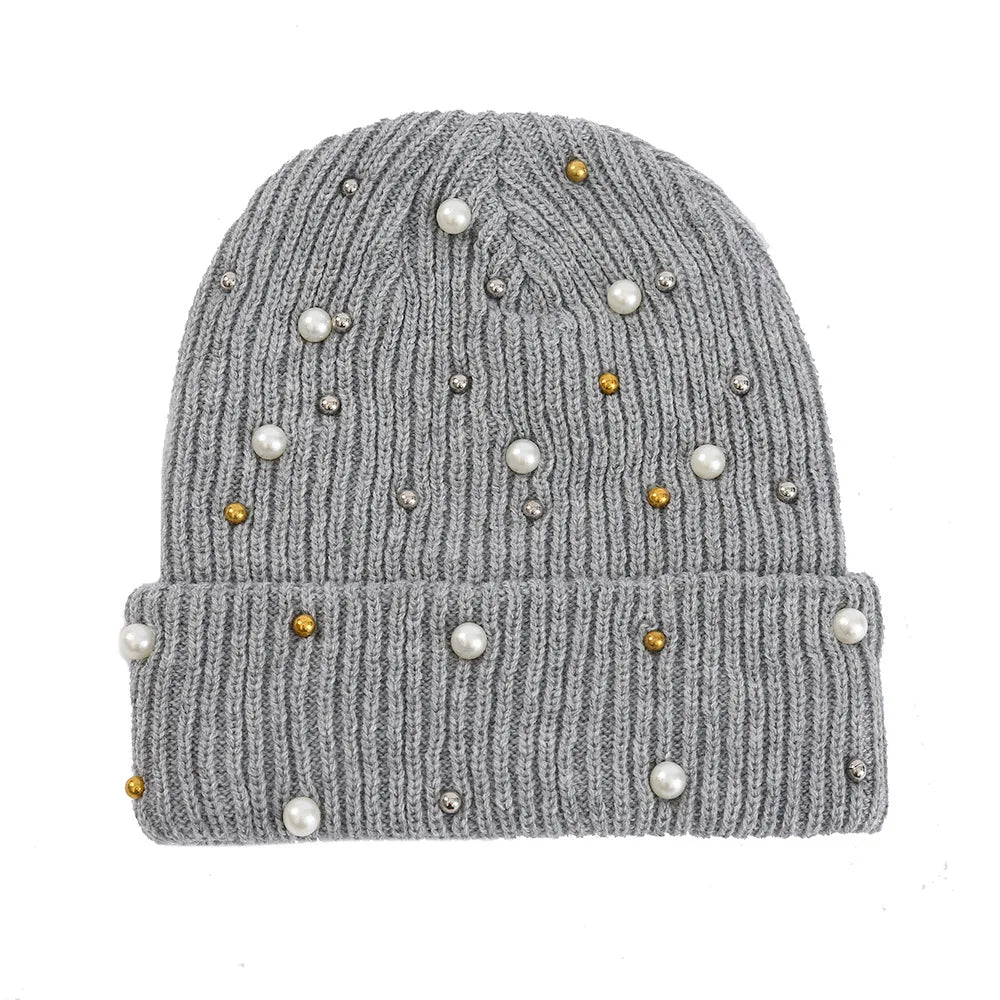 Women's Soft Knit Beanie Hat - Warm One-Size 55-60cm Cap in 13 Colours