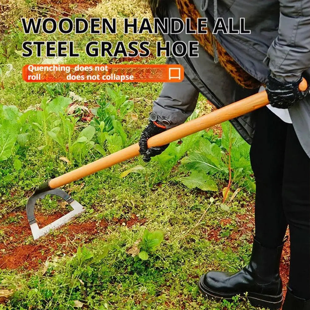 Hollow Weeding Hoe - Manganese Steel Garden Hoe for Weeding and Soil Loosening