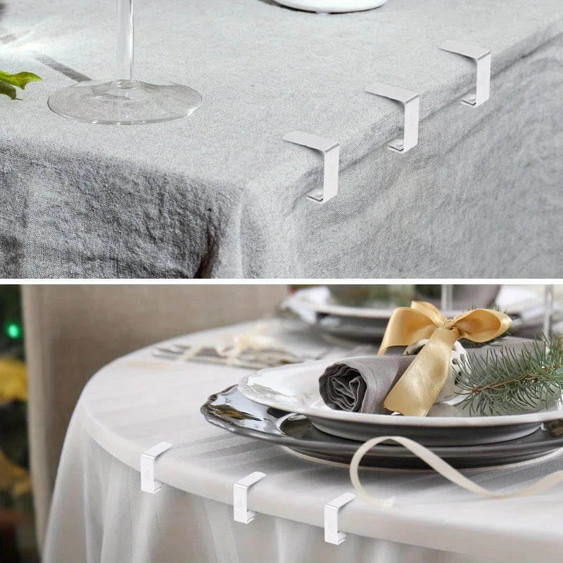 Stainless Steel Tablecloth Clips - Rustproof Outdoor Table Cloth Clamps