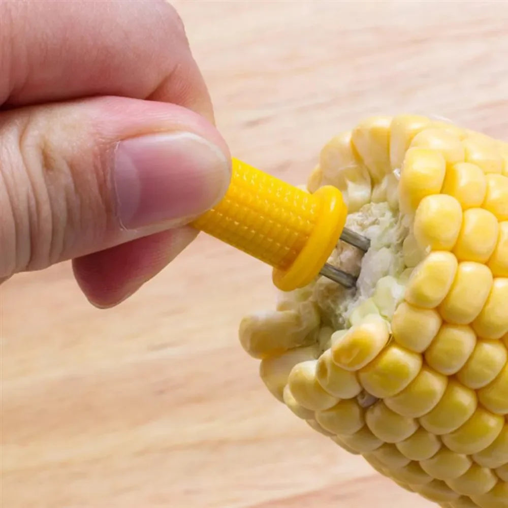 Corn on the Cob Holders - 10pc Stainless Steel Anti-Scald BBQ Corn Forks