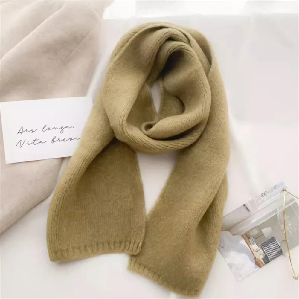 Cashmere Scarf - Thermal Solid Colour Winter Wrap in 23 Shades