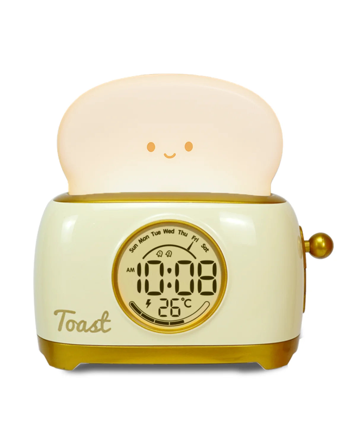 Kids Alarm Clock - LED Digital Bedside Clock with Temperature Display