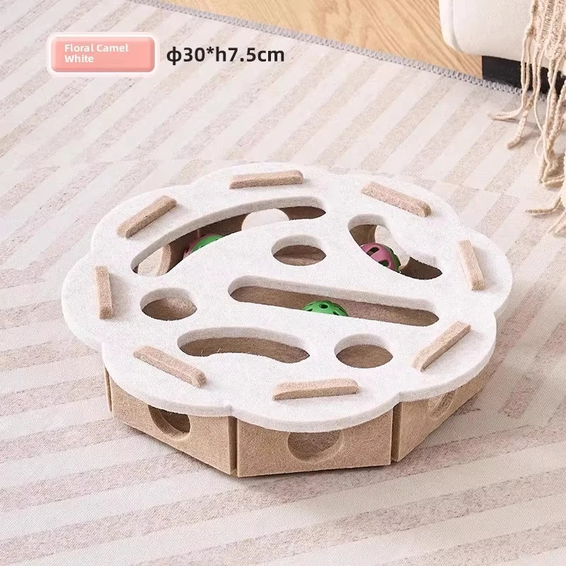 Cat Puzzle Toy - Felt Interactive Puzzle Board for Indoor Cats in 6 Designs