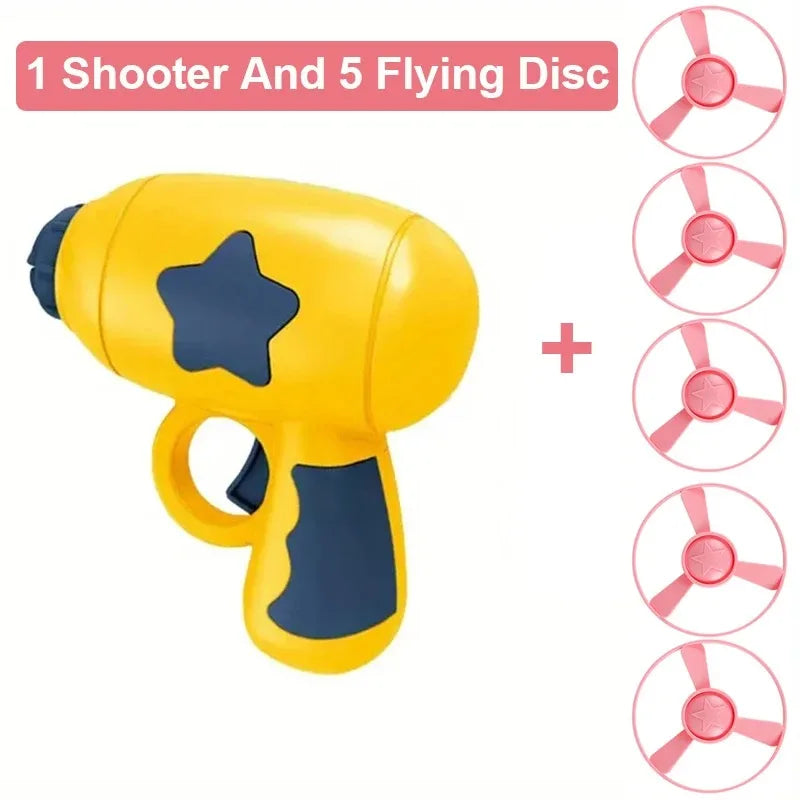 Cat Disc Shooter Toy - Mini Flying Disc Chase Game for Kittens