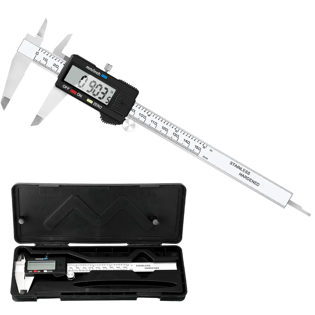 Digital Caliper 100mm & 150mm - LCD Measuring Tool with Inch and Millimetre Switch