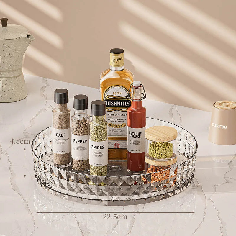 Rotating Countertop Storage Rack - 360 Lazy Susan Spice and Cosmetic Organiser