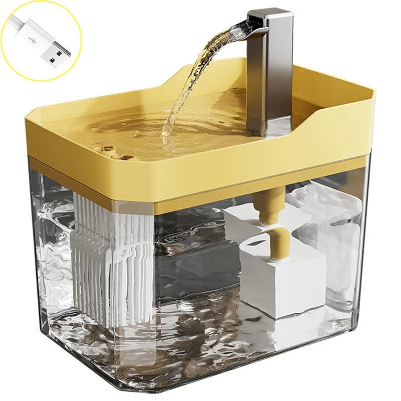 Cat Water Fountain - Automatic USB Pet Drinking Fountain with Filter for Cats and Dogs