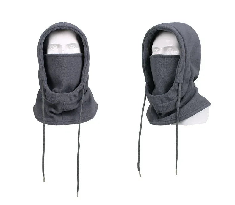 Warm Fleece Balaclava - Hooded Windproof Face Mask and Neck Warmer