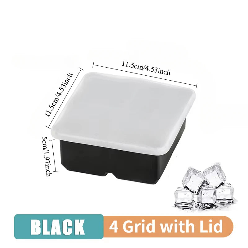 Silicone Ice Cube Molds - Sphere, Skull & Grid Trays for Whiskey & Cocktails