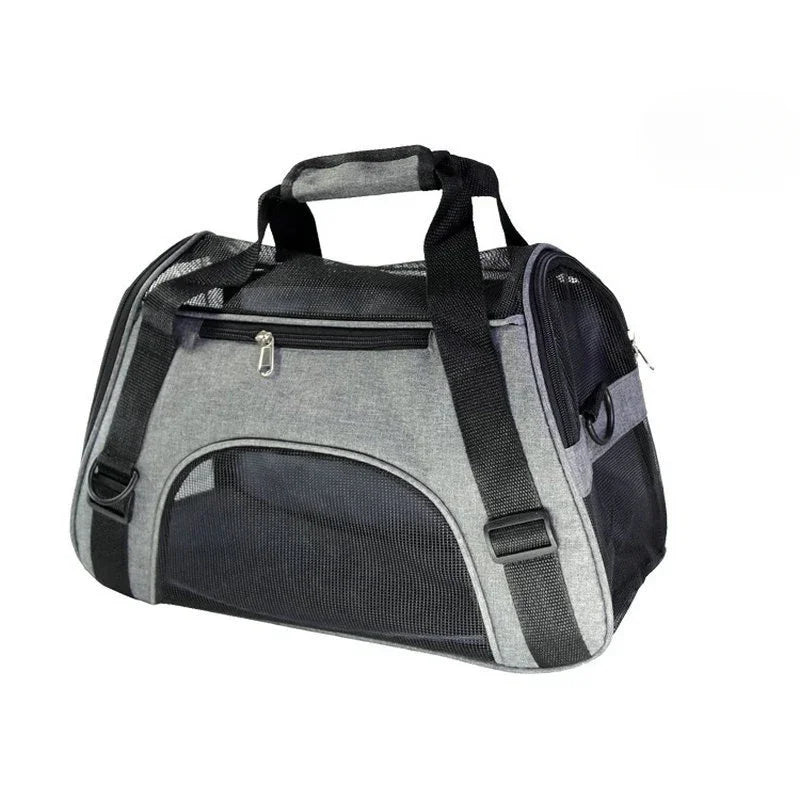 Pet Carrier Bag - Breathable Foldable Cat and Dog Travel Bag in S, M and L