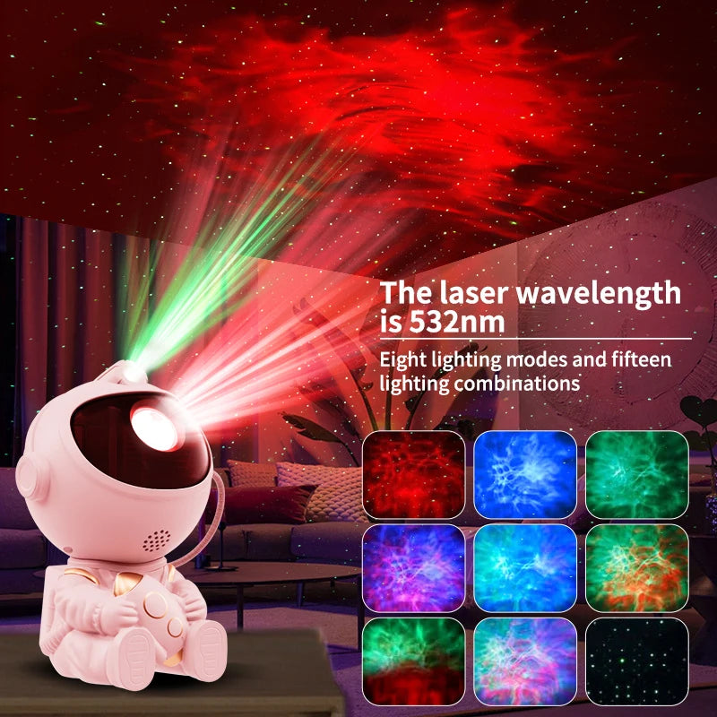 LED Star Galaxy Projector - Rocket and Aircraft Night Light for Kids Bedrooms