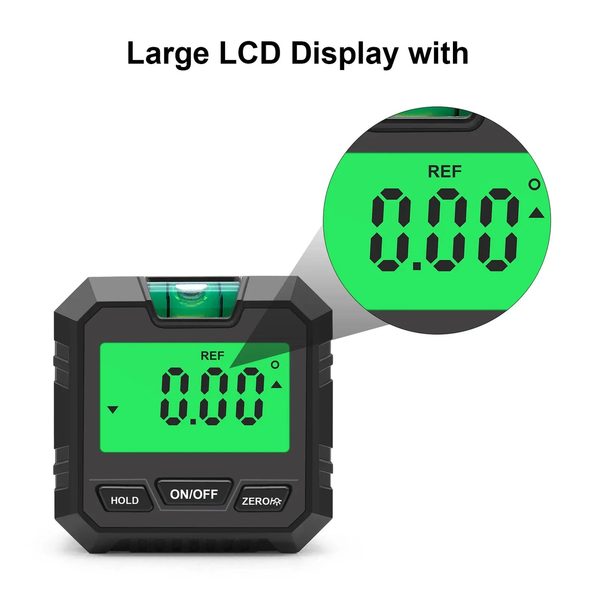 Digital Laser Angle Gauge - 360 Magnetic Inclinometer and Bevel Protractor for Woodworking