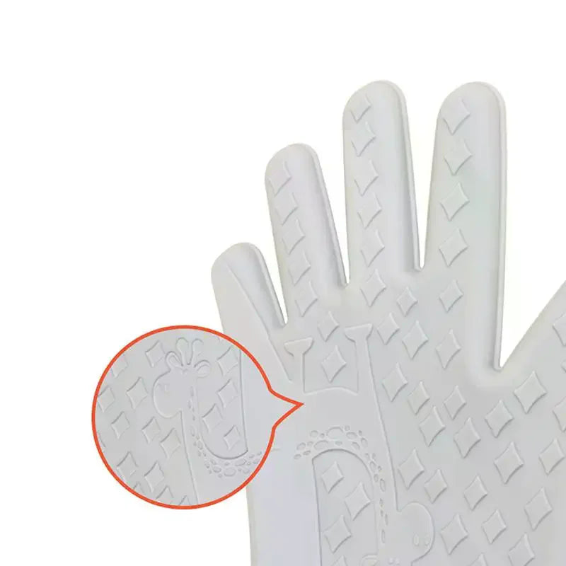 Silicone Oven Gloves - Non-Slip Professional Mitts for Baking and Grilling