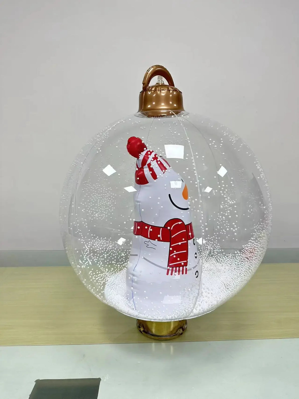 Inflatable Christmas Ball - 40cm PVC Outdoor Bauble for Gardens and Trees