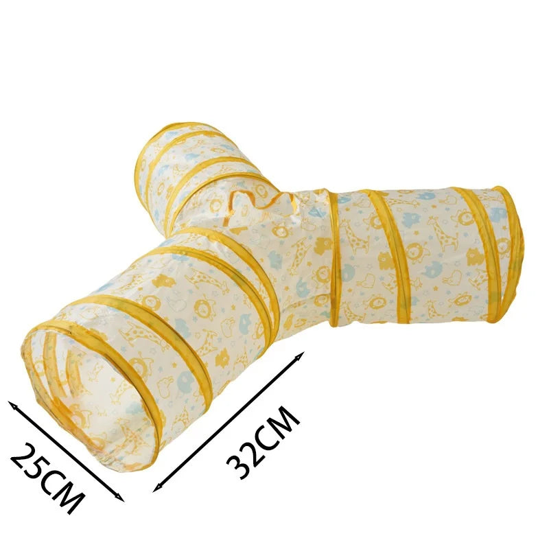 Foldable Cat Tunnel - Collapsible Pop-Up Play Tube for Kittens, Cats and Small Pets